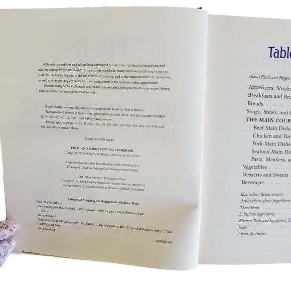 Best Slow Cooker Recipes Big Cookbook Fix It and Forget It 2008 Phyllis Good - Picture 2 of 9